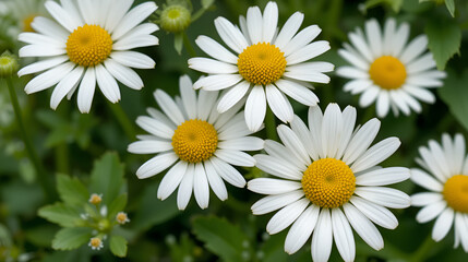 Fototapeta premium chamomile with leaves