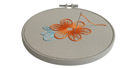 Isolated Embroidery Hoop