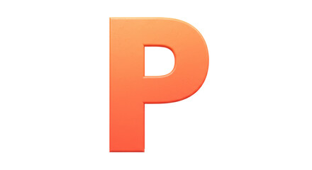 Isolated Letter P