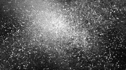 Obraz premium Grainy background, black and white abstract glowing noise texture monochrome 