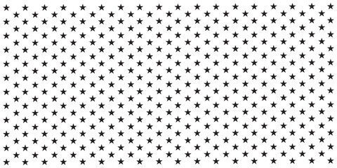 Black star pattern on white background. Ideal for patriotic USA themes, Independence Day visuals, or abstract decorative designs.