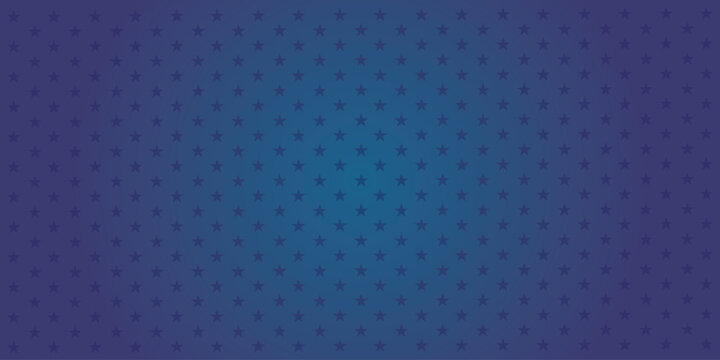Star pattern on dark blue background with gradient. Ideal for patriotic USA themes, Independence Day visuals, or abstract decorative designs.
