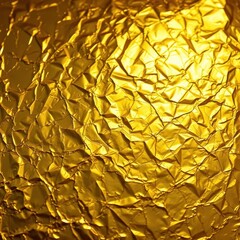 Intricate gold leaf, shimmering yellow, textured foil surface, art, craft