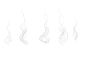 Abstract Smoke Patterns on Black Background PNG
