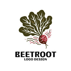 Fototapeta premium Beetroot Vector Logo Design