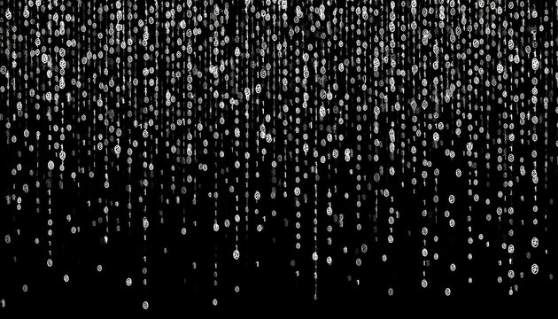 abstract digital binary code, computer matrix data falling numbers concept background, graphic resource