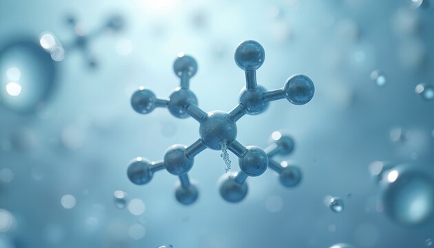 3D rendering of testosterone molecule structure. Scientific illustration of chemical formula. Hormone plays key role in men health. Concept for medicine science, biology, research. Visual