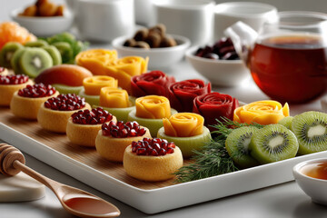 Colorful Fruit Platter Arrangement