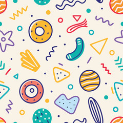 Abstract Colorful Geometric Pattern