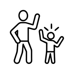 Father and child celebrating success vector illustration family achievement reaching goal together