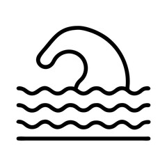 Swimming pool water wave icon vector illustration for swim training and water sport design logo 90