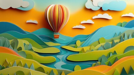 beach, sea, summer, vector, illustration, sky, sun, 