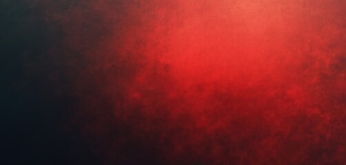 Blurred red-black background with noise and texture. Rough, grunge, dark abstract art design. Gradient colors, dusty vintage style, for graphic projects or banner background.