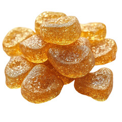 Cough drops isolated on transparent background.