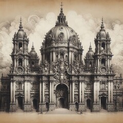 Sculptural Baroque Architecture in Cathedral Form