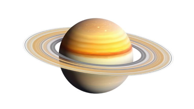 Saturn planet isolated on white or transparent.png