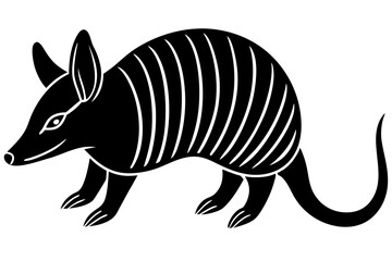 Armadillo Minimalist Line Art