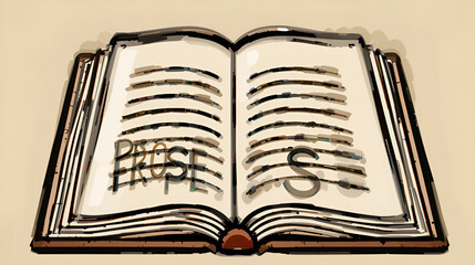 Prose icon vector image. Can be used for Literature.