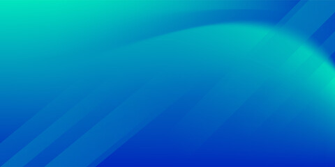 Blue-green gradient studio room, abstract background pattern, walls and floor reflect neon lights, dark tones and feel speed of digital technology connected blue-green background. Future technology.