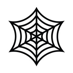 Isolated Web Corner on White Background For Hallowen