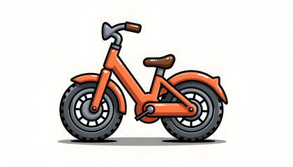Cartoon 3D Bicycle Icon PNG