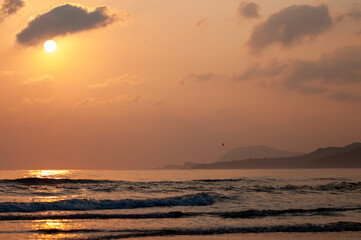 Sunset on the Mexican coast