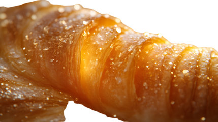 Golden Pastry Closeup Macro Photography of Baked Goods Sweet Treat Texture Delicious Food I