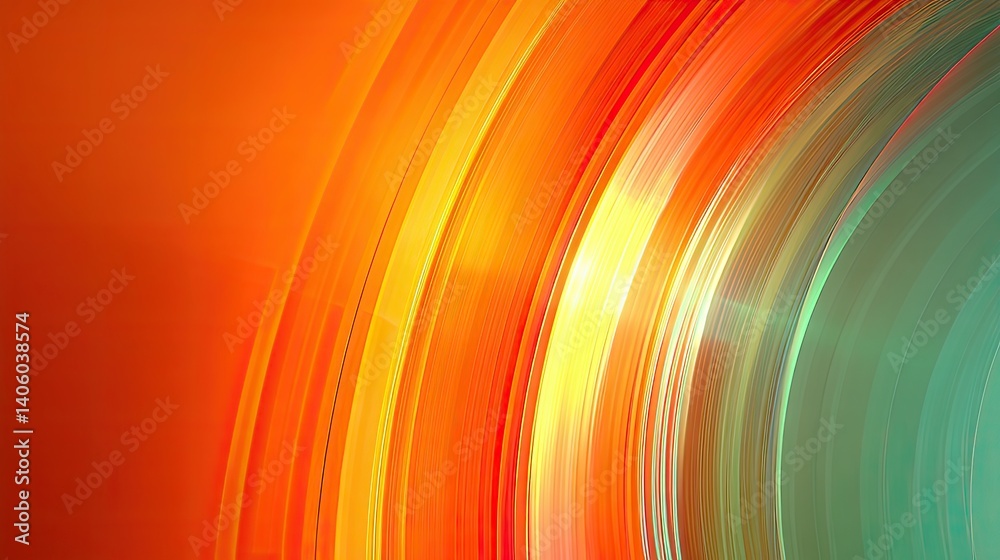 Poster vibrant colors swirl together in a dynamic abstract composition at sunset