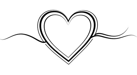 Fototapeta premium Paper Heart Symbolizing Love and Romance 