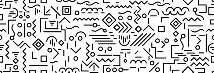 Geometric seamless pattern on a white background.