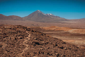 GeneView of Licancabur Volcano from Devil's Throat in the Atacama Desert - San Pedro de Atacama - Chilerated image