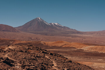 GeneView of Licancabur Volcano from Devil's Throat in the Atacama Desert - San Pedro de Atacama - Chilerated image