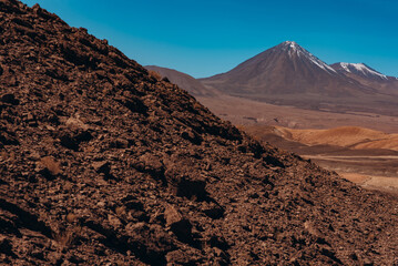 GeneView of Licancabur Volcano from Devil's Throat in the Atacama Desert - San Pedro de Atacama - Chilerated image