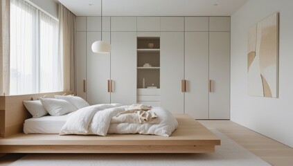 Contemporary Neutral-Tone Bedroom