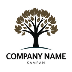 Obraz premium Elegant tree logo for a company