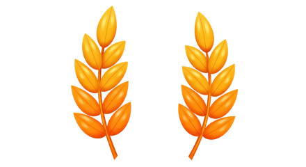 Isolated Wheat Stalks