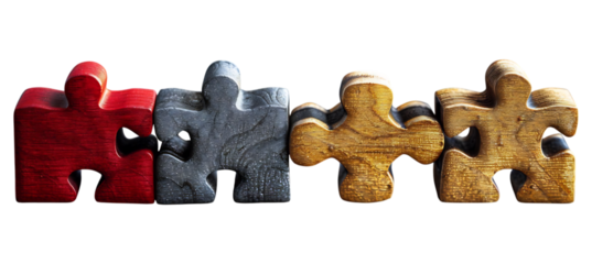 Innovation synergy team icon made of interconnected geometric shapes emphasizing collaborative effort unity with a clean background for additional text and themes