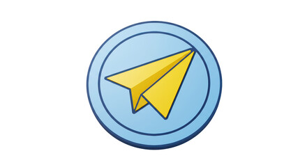 Isolated Paper Airplane Icon