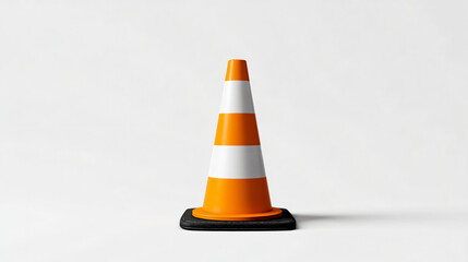 Orange Road Cone: Traffic Safety, Construction Sign, Highway Warning, Street Equipment, Hazard Marker, Reflective Surface, Roadside Object, Temporary Barrier, Bright Orange.

