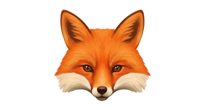 Isolated Fox Head