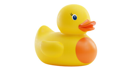 Isolated Rubber Duck Toy