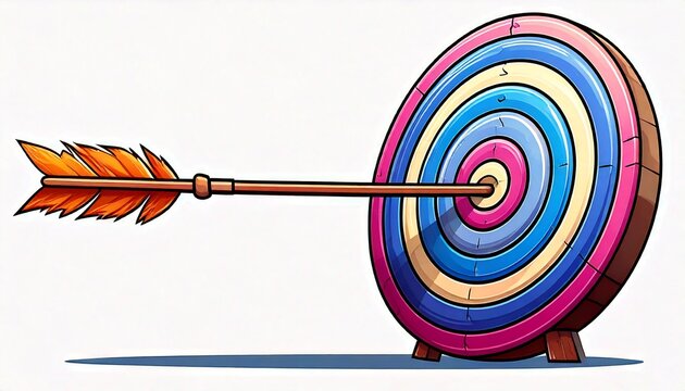 Fl&egrave;che qui atteint sa cible