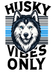 Siberian Husky,  SVG File, PNG File, Print on Demand, T-shirt, Mugs, Hoodie, Stickers, Posters, Wall Frame, Dog Lover