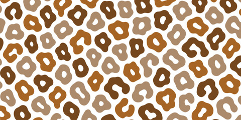 Brown leopard print design isolated