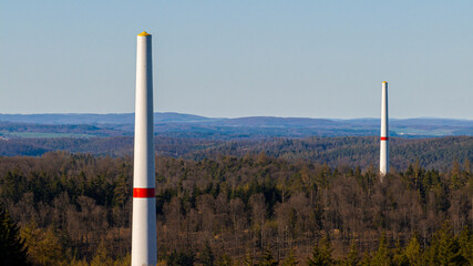 wind turbine constructions sites outdoors