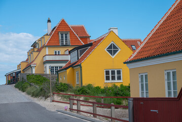 Houses in town of gl. Skagen in denmark
