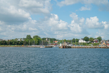 Obraz premium City skyline of Nyborg on Fyn in Denmark