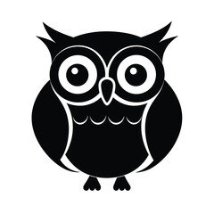 owl on white background