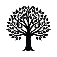 Fototapeta premium vector tree silhouette