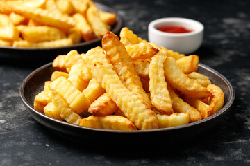 Homemade Crinkle Cut French Fries